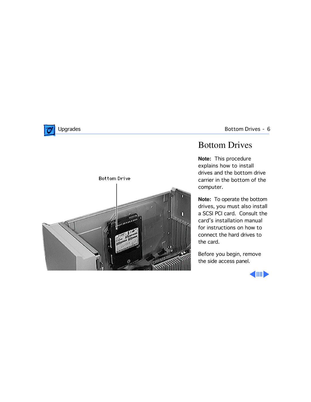 Apple WS 9650 manual Bottom Drives 