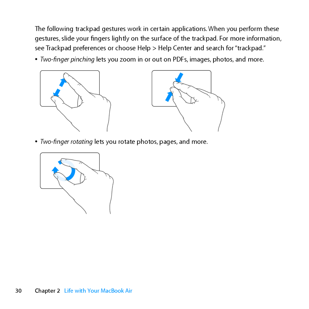 Apple Z0MF manual Life with Your MacBook Air 