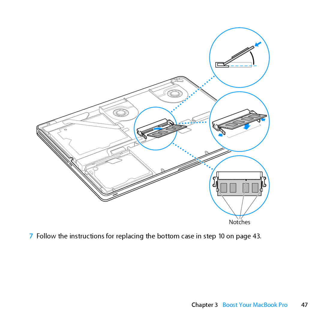 Apple MD318LLA, Z0PY2LL/A manual Follow the instructions for replacing the bottom case in on 