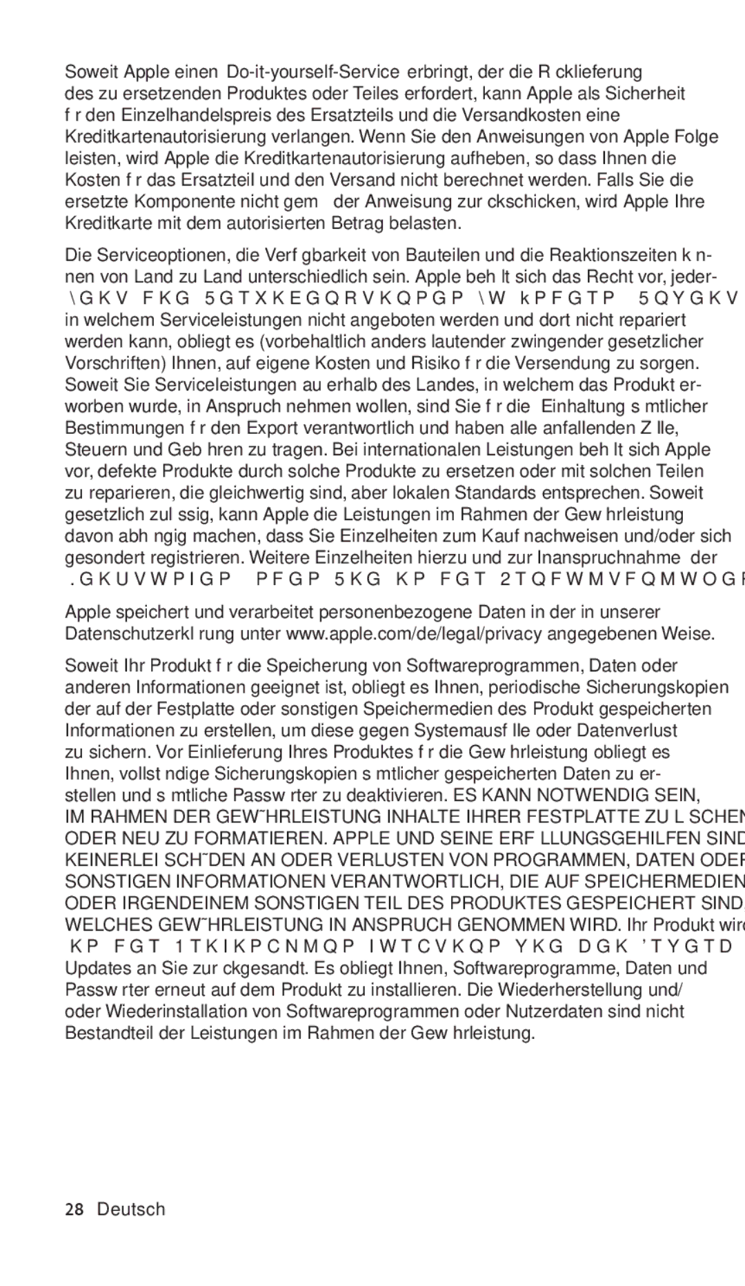 Apple ZM034-4942-A manual Deutsch 