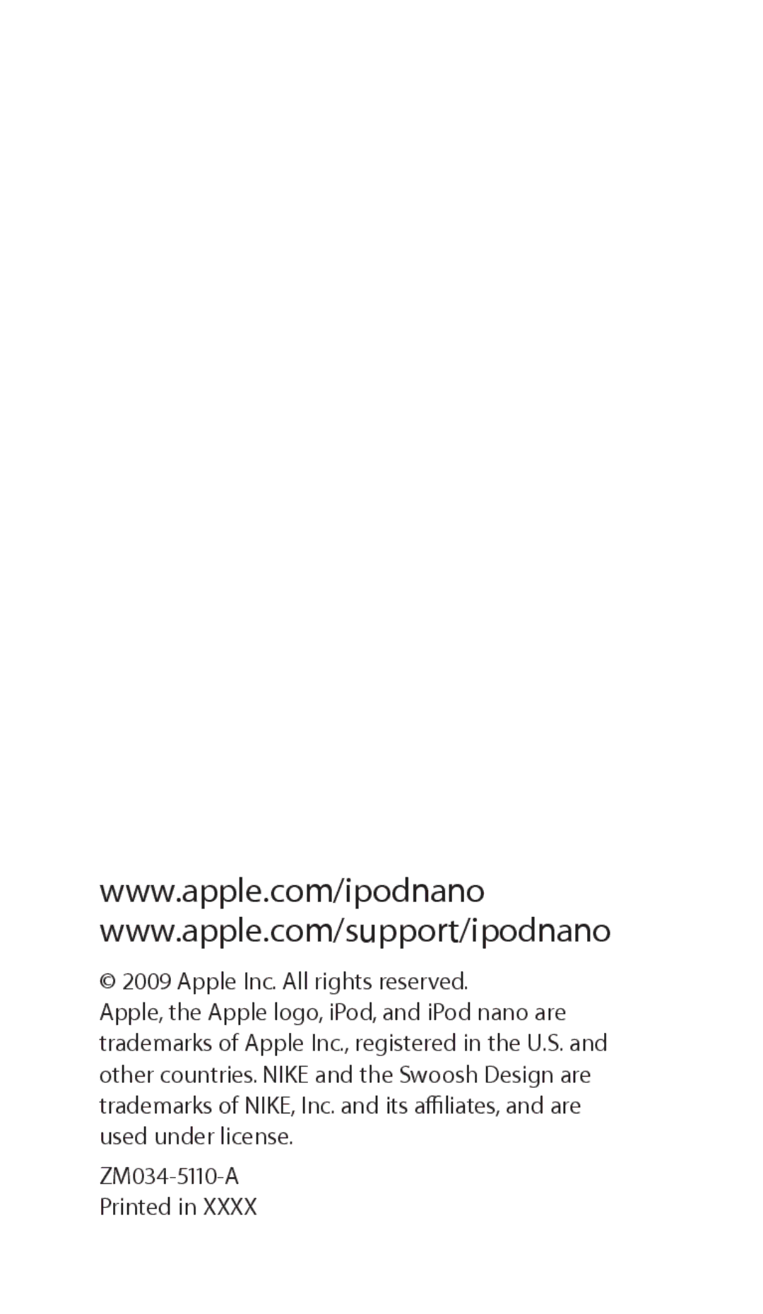 Apple ZM034-5110-A manual 