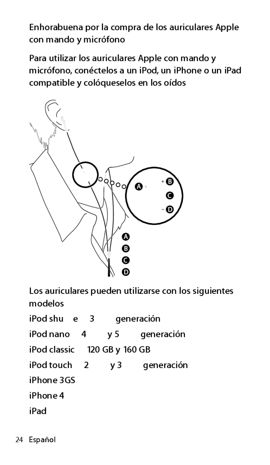 Apple ZM034-5431-A manual Español 