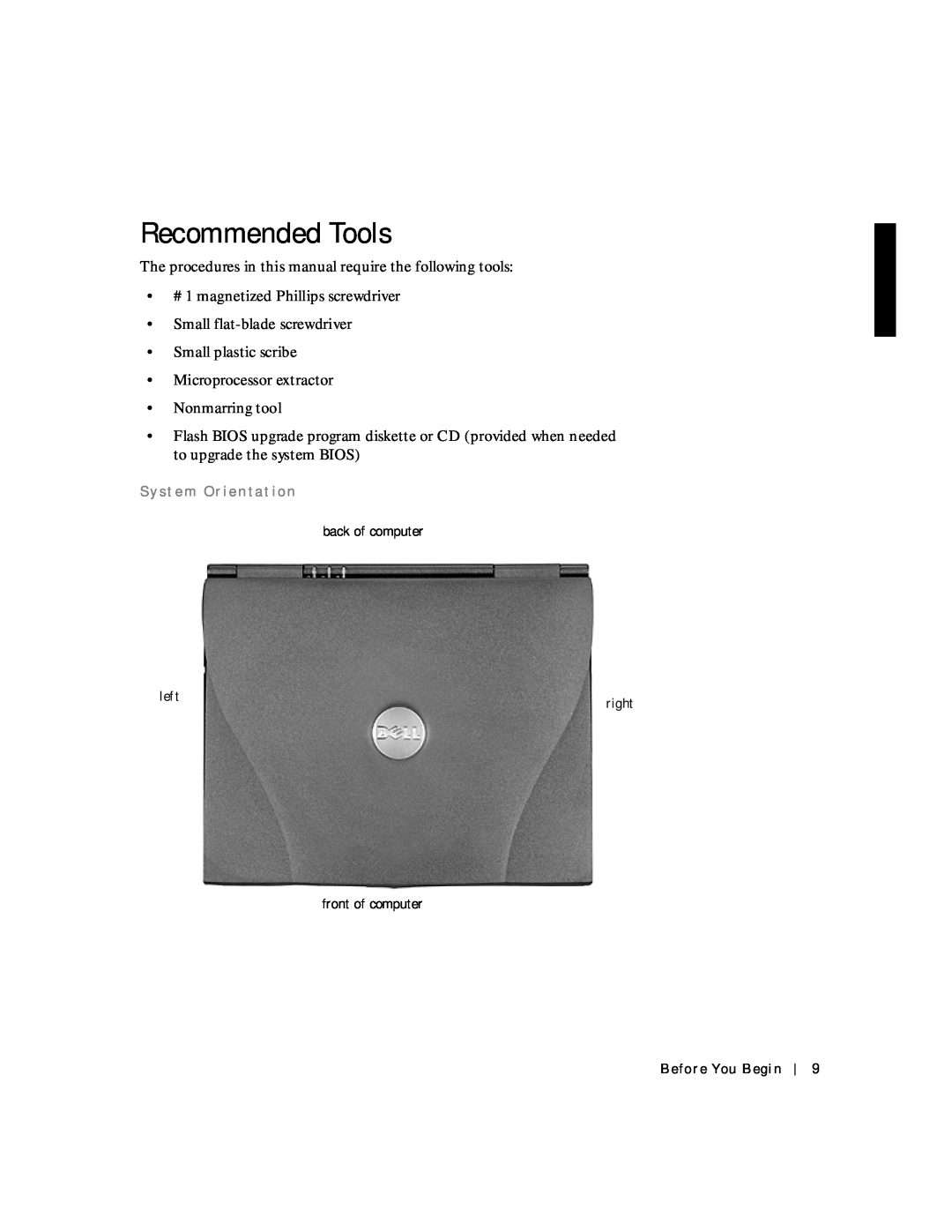 Applied Energy Products C800 service manual Recommended Tools, The procedures in this manual require the following tools 