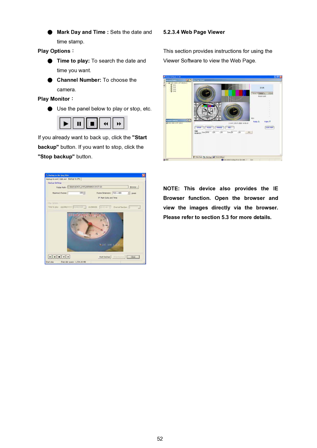 Approach Tech DVR-3024 manual Channel Number To choose, Web Page Viewer 