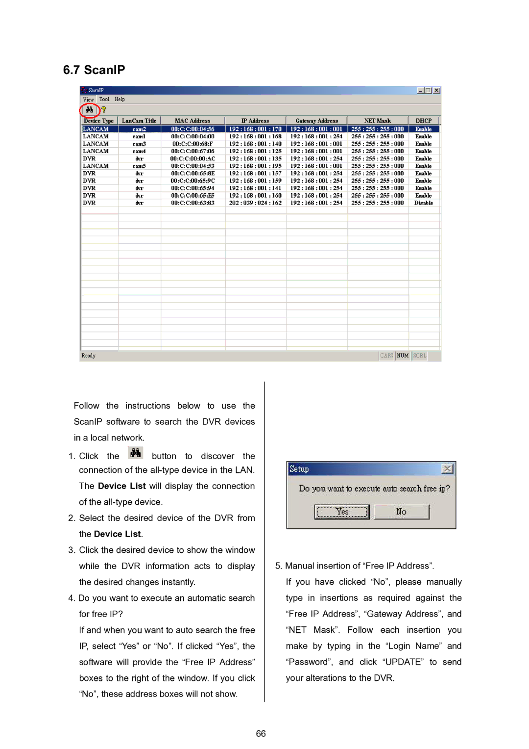 Approach Tech DVR-3024 manual ScanIP 