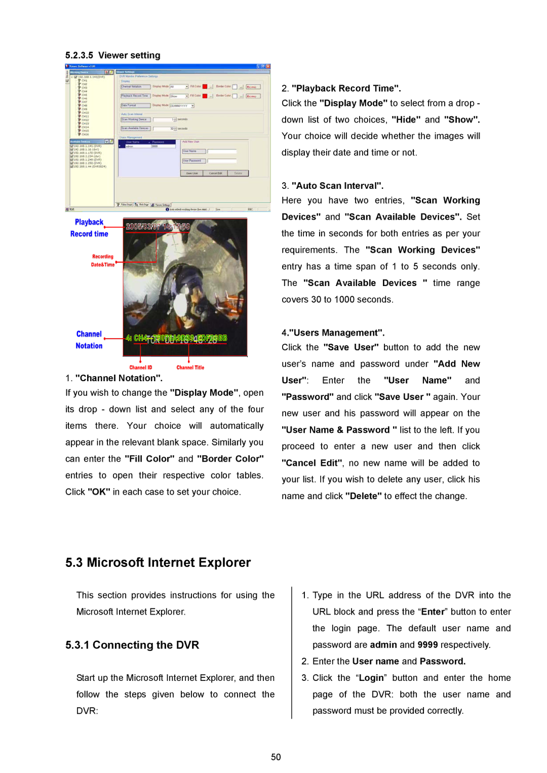 Approach Tech DVR-3024M, DVR-3024MD manual Microsoft Internet Explorer, Connecting the DVR 