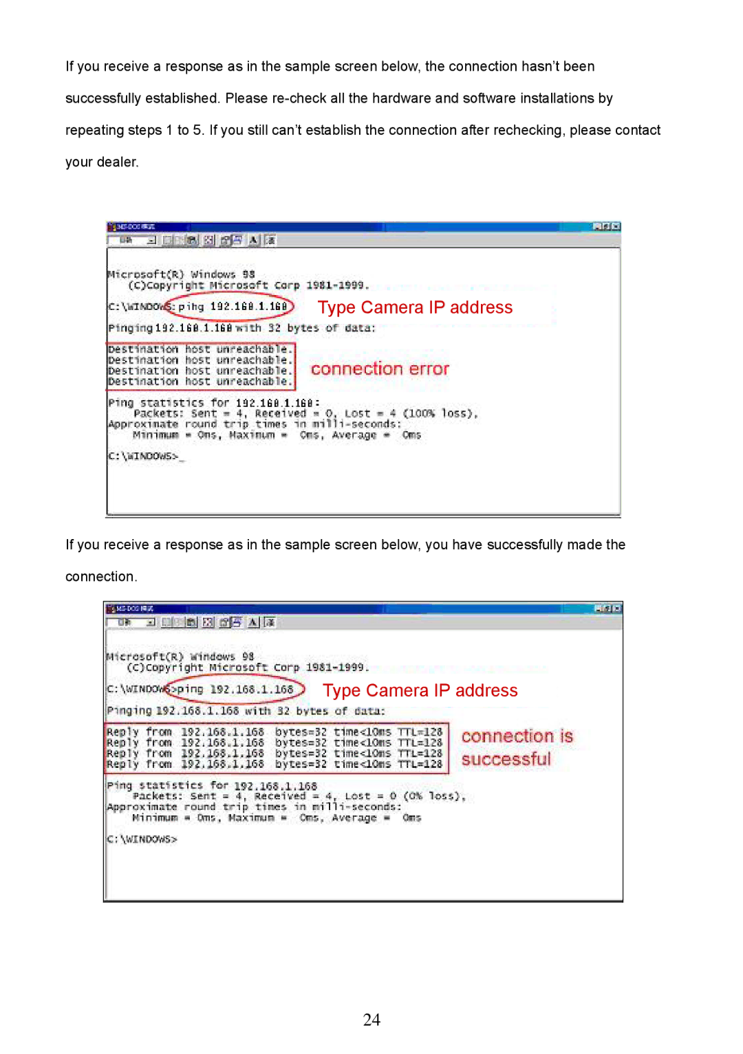 Approach Tech LC-7314 manual Type Camera IP address 