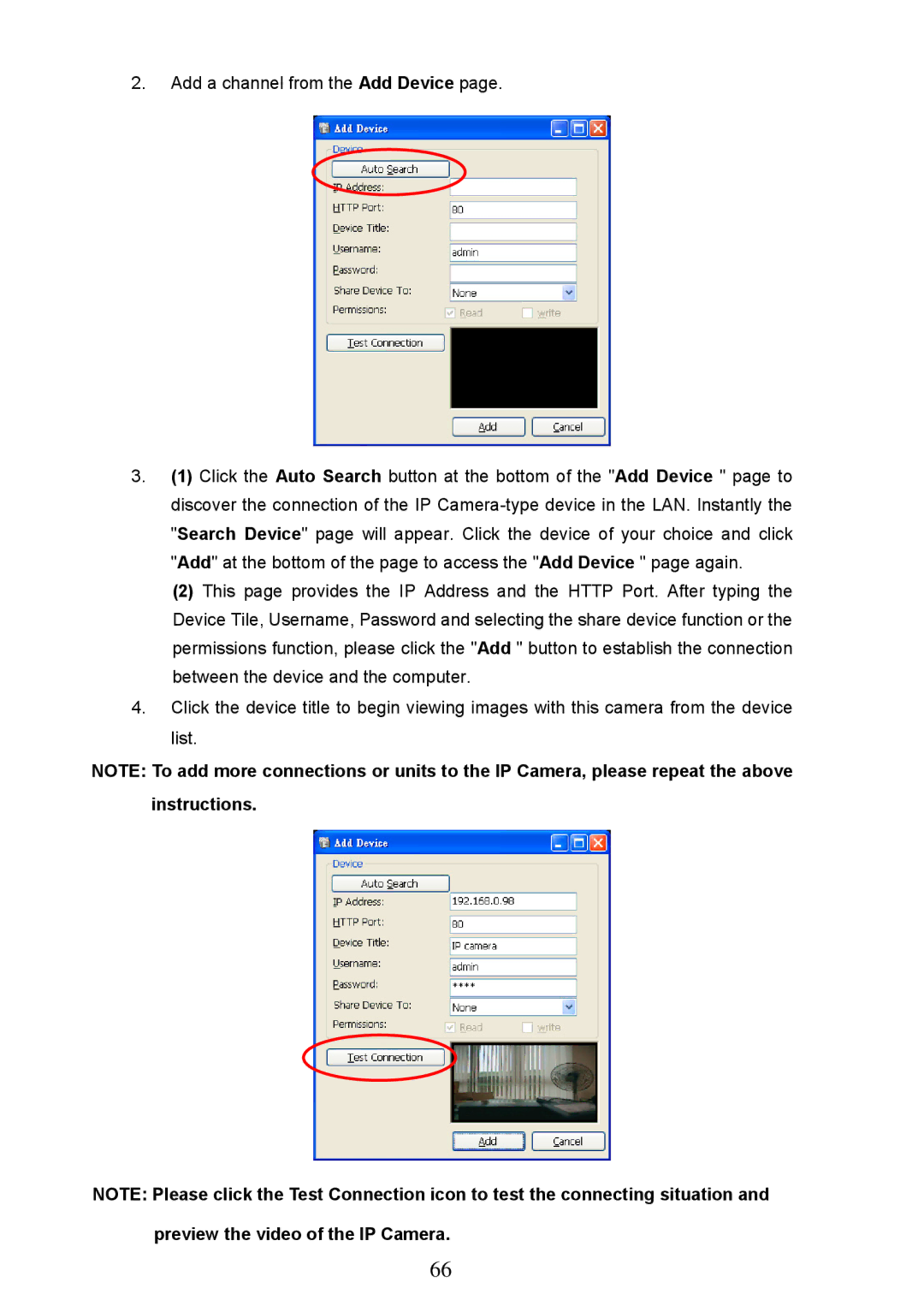 Approach Tech LC-7314 manual Preview the video of the IP Camera 