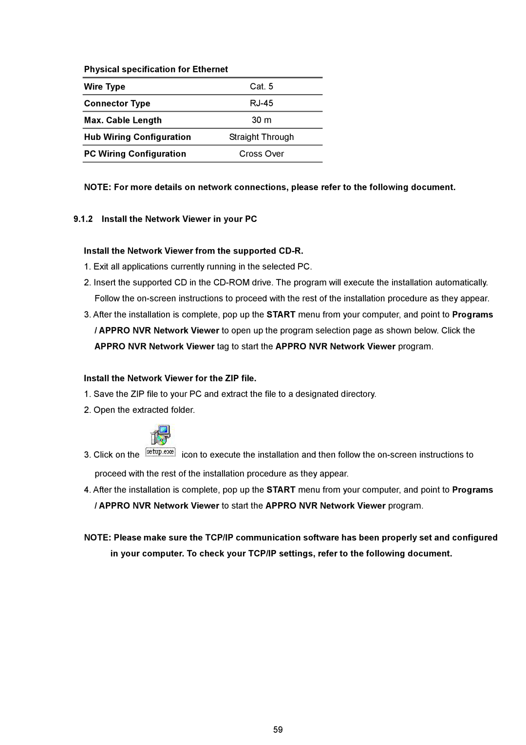 Approach Tech NVR-2018 manual Install the Network Viewer for the ZIP file 