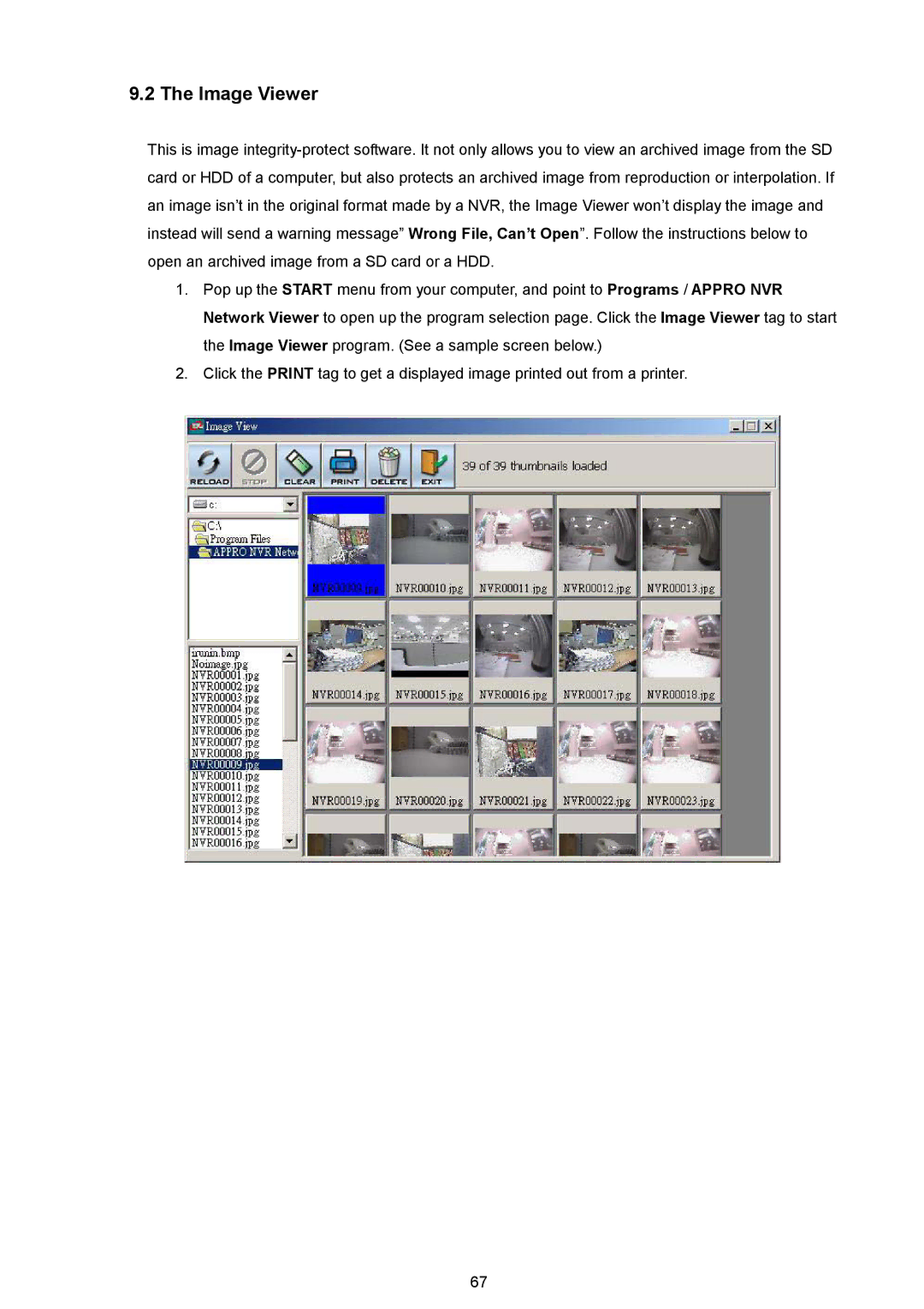 Approach Tech NVR-2018 manual Image Viewer 