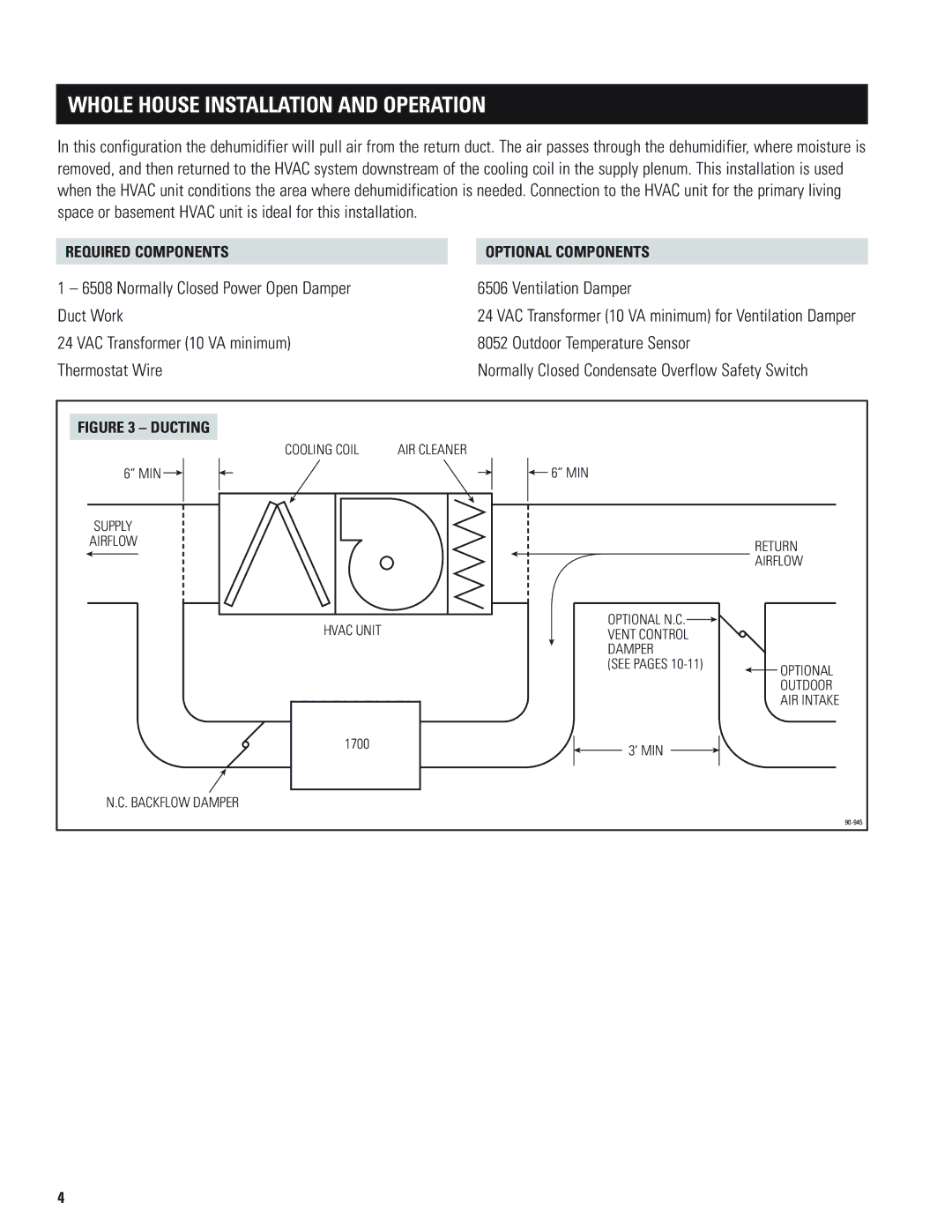 Aprilaire 1700 installation instructions Whole House Installation and Operation 