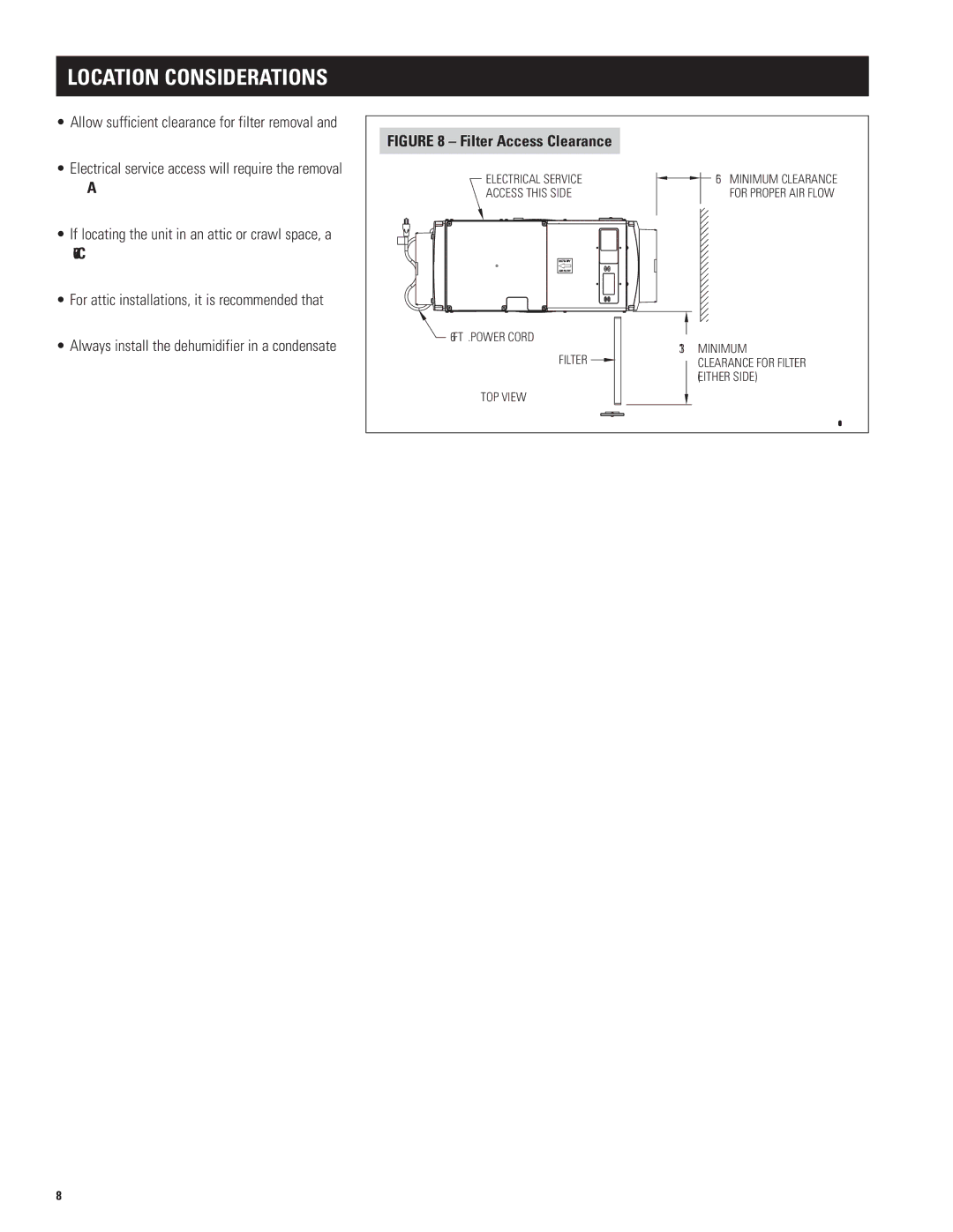 Aprilaire 1830, 1850w installation instructions Location Considerations 