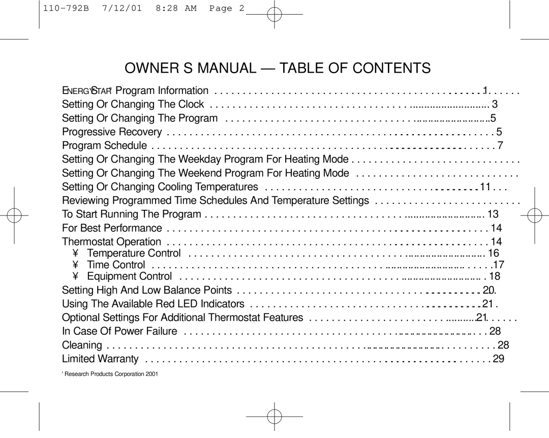 Aprilaire 8554 owner manual Setting Or Changing The Weekend Program For Heating Mode 