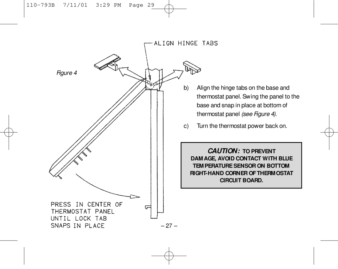 Aprilaire 8555 owner manual Turn the thermostat power back on 