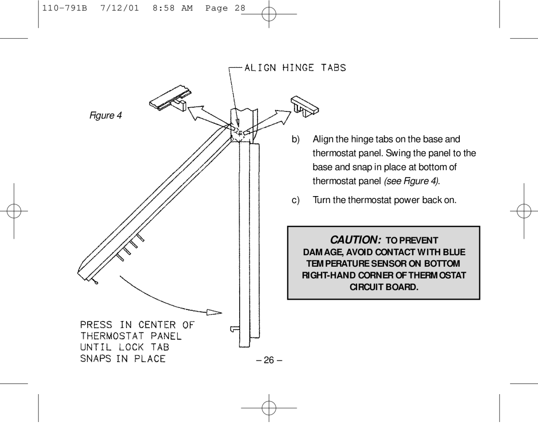 Aprilaire 8556 owner manual Turn the thermostat power back on 