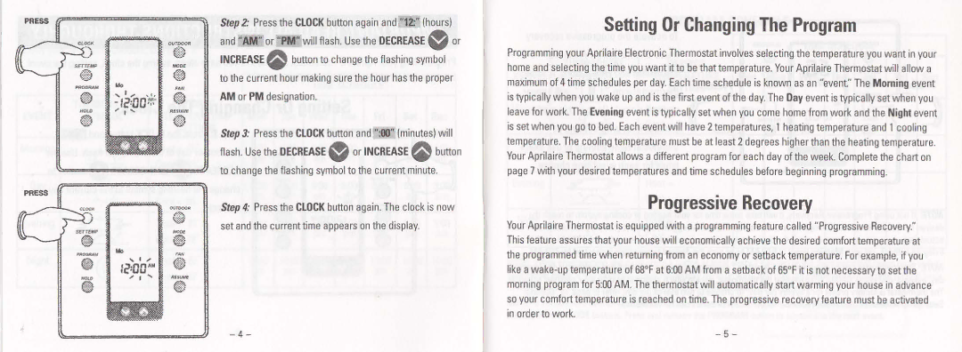 Aprilaire 8555, Thermostat, 396 manual 