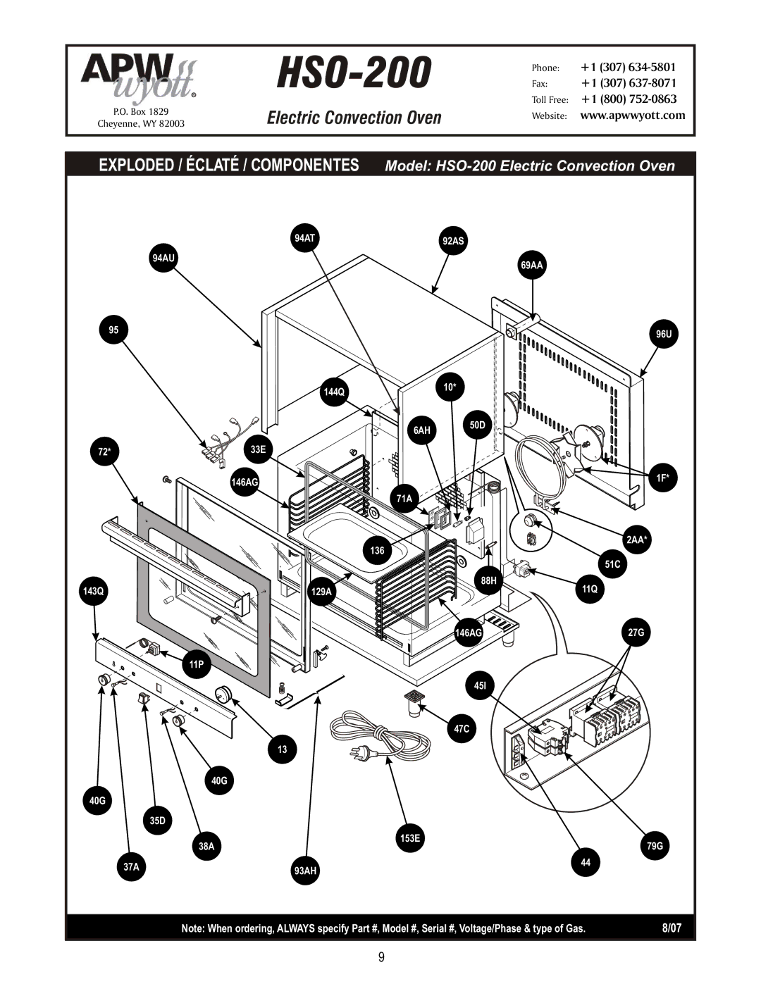 APW HSO-200 manual 