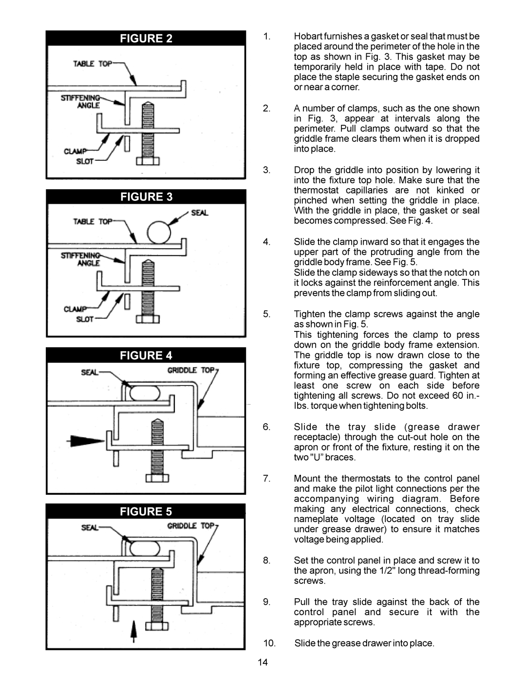 APW Wyott 2448, 1848, 2472, 1836, 2436, EGD-1824 operating instructions 