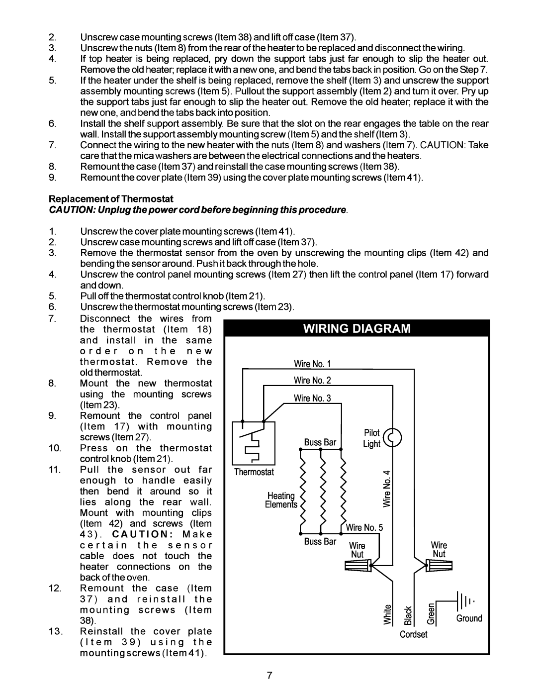 APW Wyott CDO-17 operating instructions Wiring Diagram 