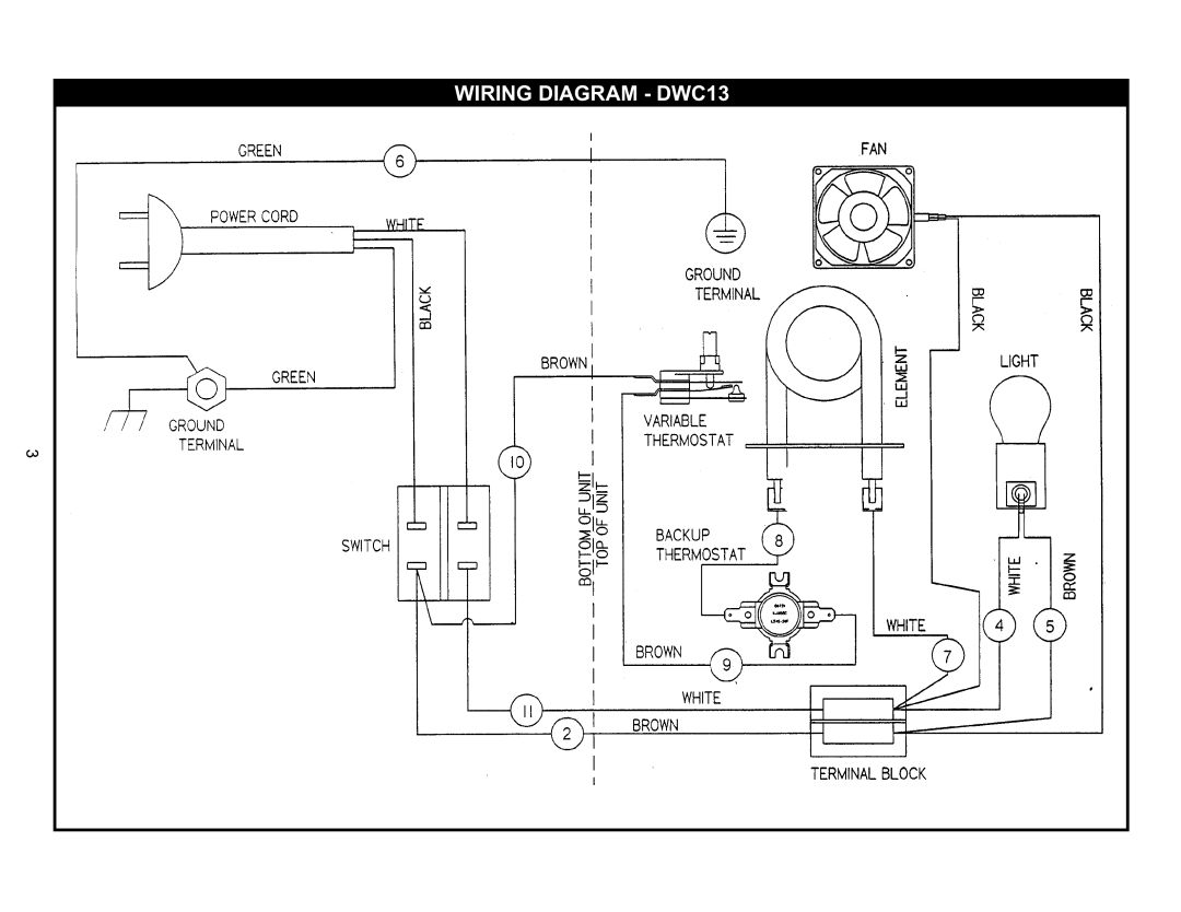 APW Wyott manual Wiring Diagram DWC13 