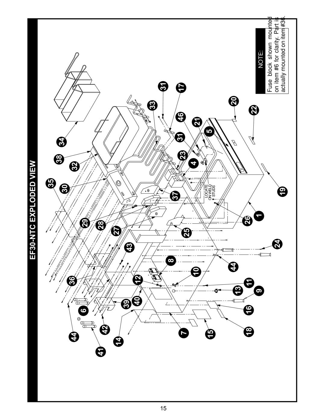 APW Wyott EF-30NTC, EF-15N operating instructions EF30-NTC Exploded View 