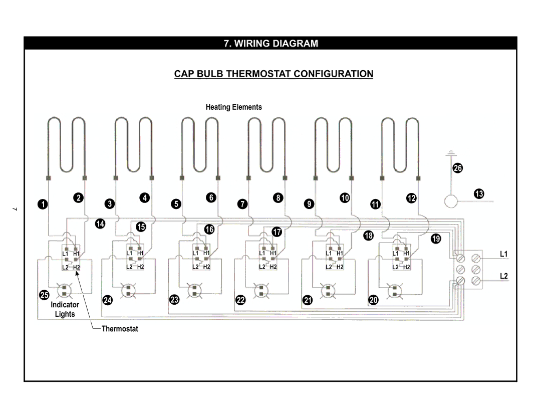 APW Wyott HFW-AT-2 6, HFW-AT-2D 6D operating instructions CAP Bulb Thermostat Configuration 