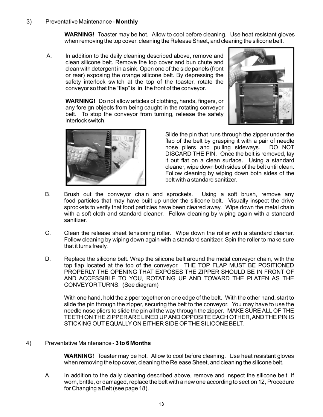 APW Wyott VCG operating instructions 