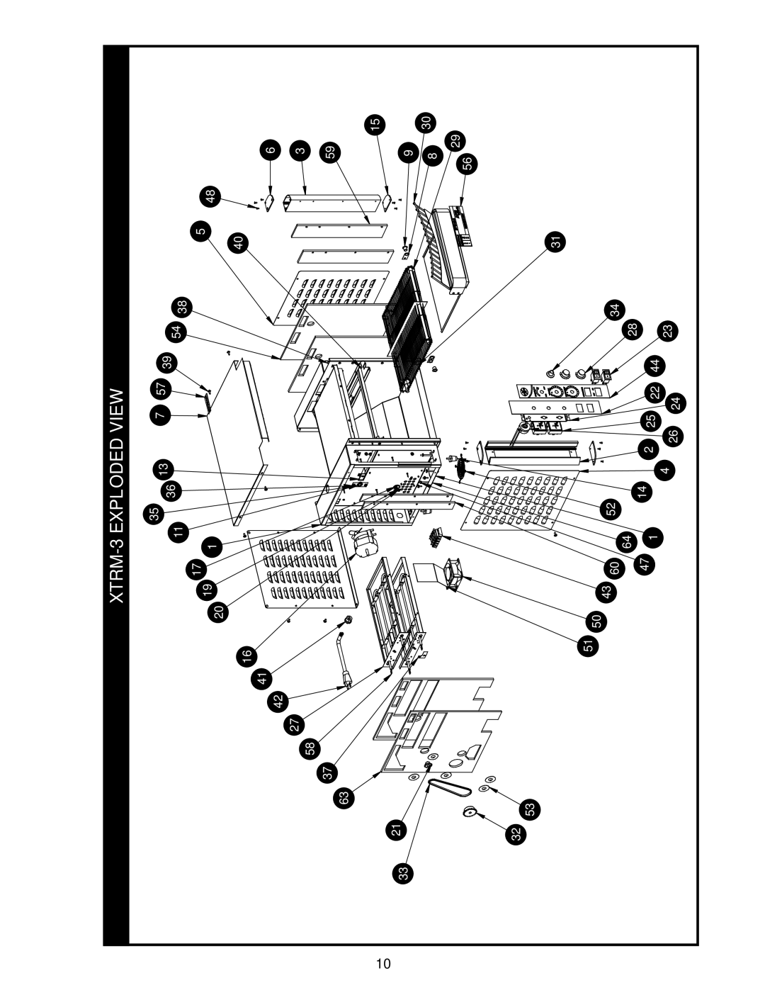 APW Wyott XTRM-2 operating instructions XTRM-3 Exploded View 