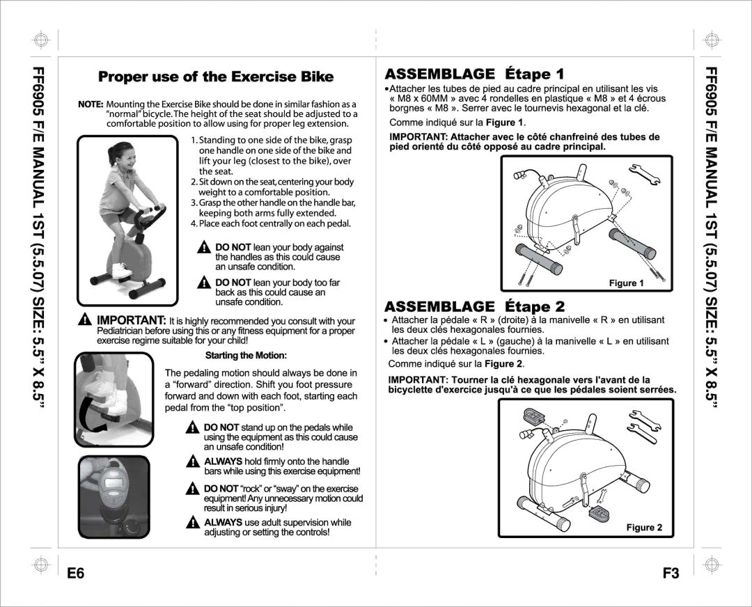 Aqua Leisure FF-6905 manual 