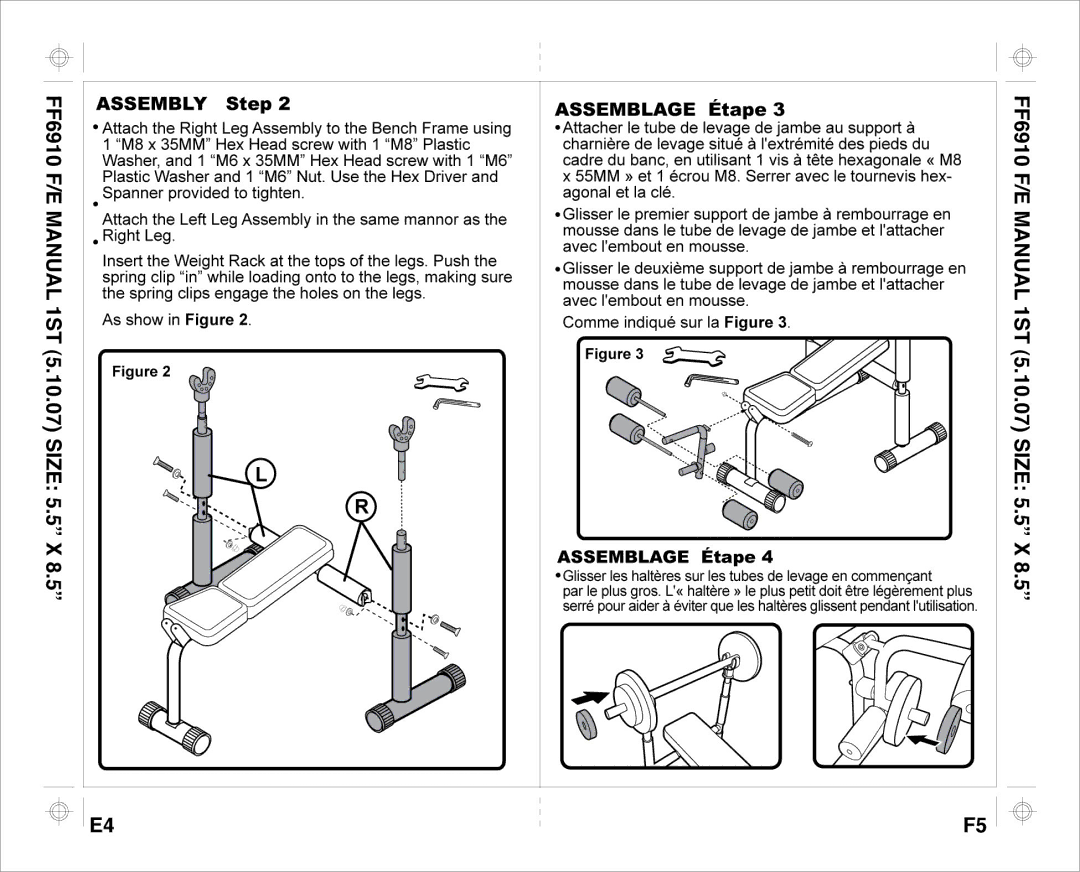 Aqua Leisure FF 6910 F, FF 6910 E manual 