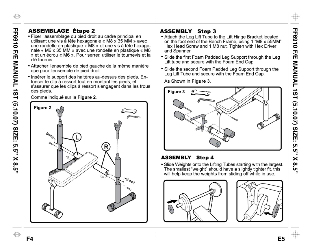 Aqua Leisure FF 6910 E, FF 6910 F manual 