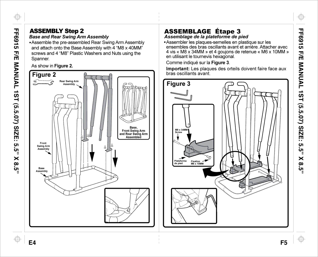 Aqua Leisure FF-6915 E, FF-6915 F manual 