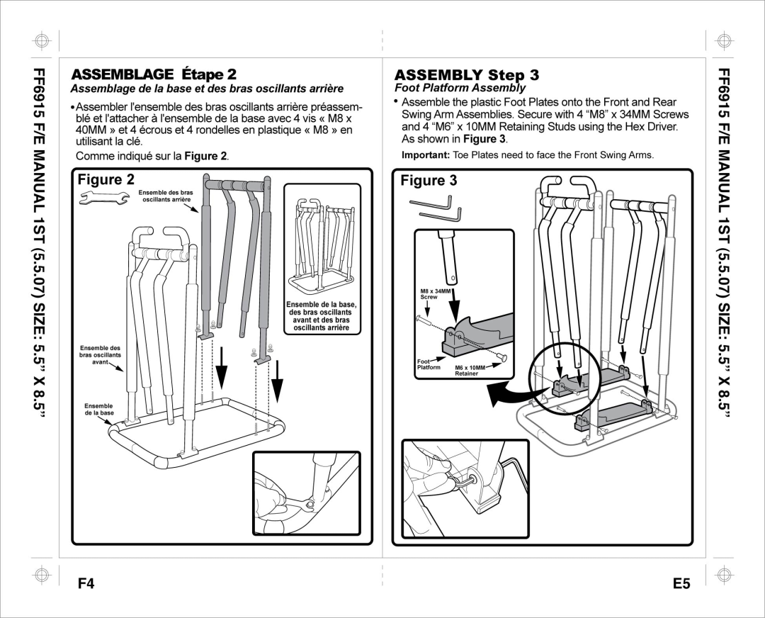 Aqua Leisure FF-6915 F, FF-6915 E manual 