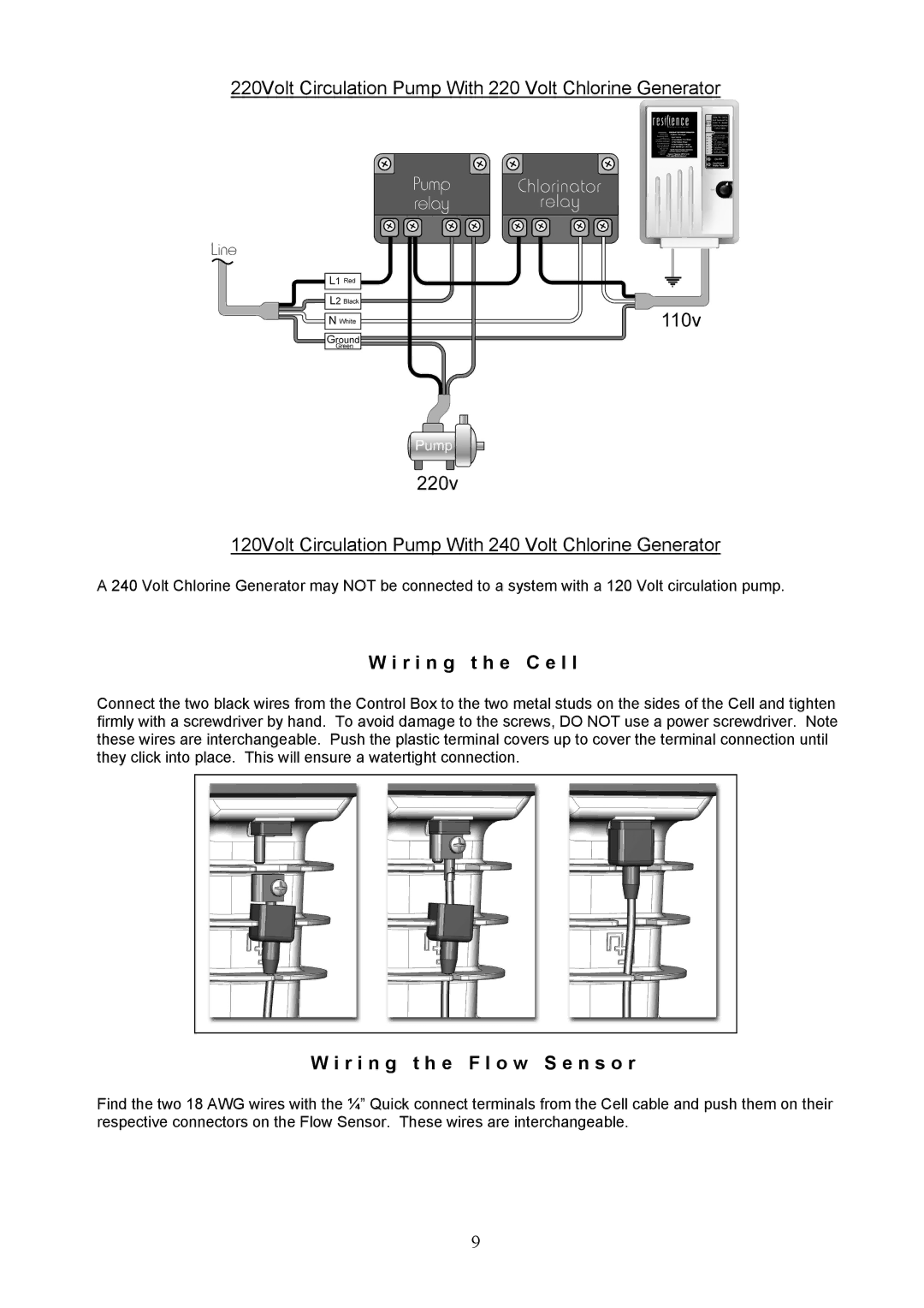 Aqua Products CC-550, CC-350 owner manual R i n g t h e C e l l, R i n g t h e F l o w S e n s o r 