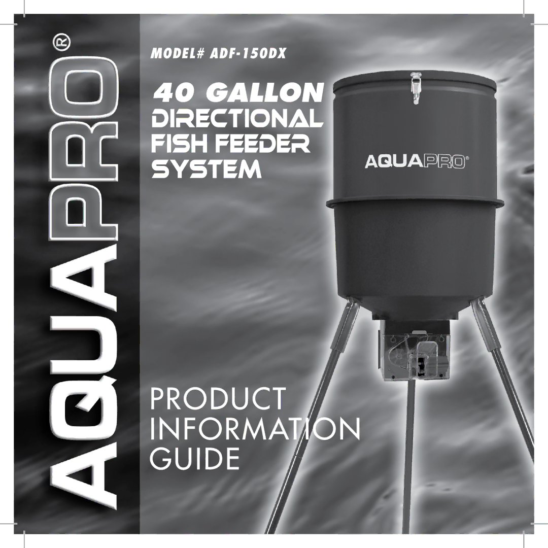 Aquapro Fish Feeders ADF-150DX manual Product Information Guide 