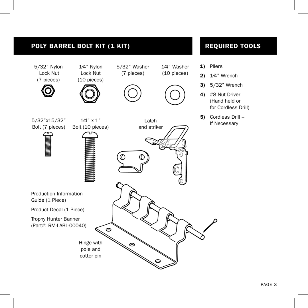 Aquapro Fish Feeders ADF-150DX manual Required Tools 