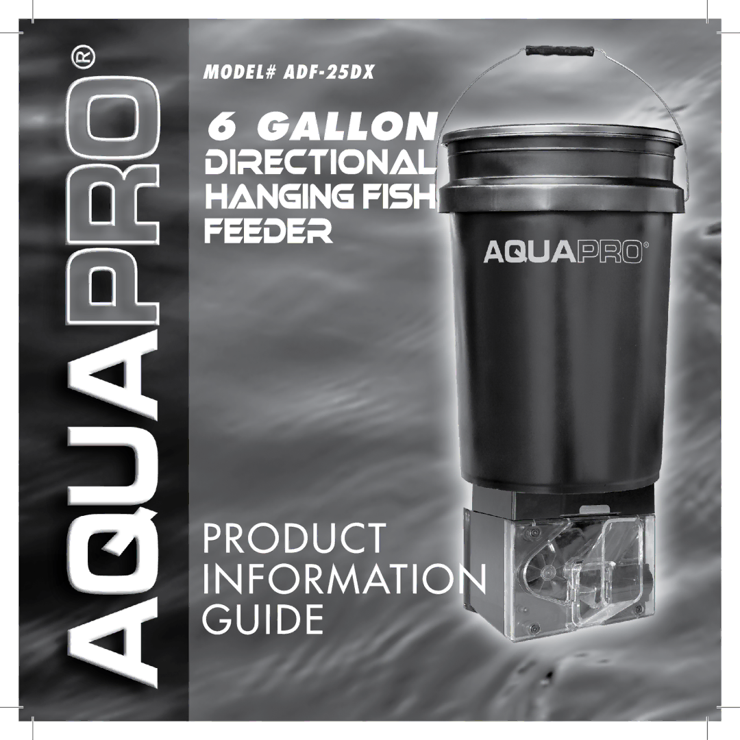 Aquapro Fish Feeders ADF-25DX manual Product Information Guide 