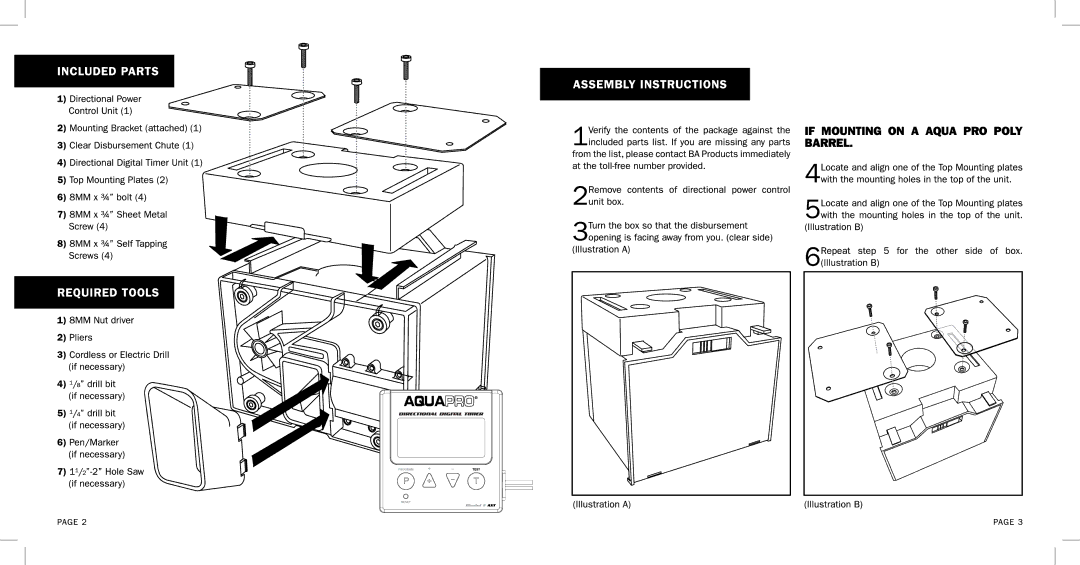 Aquapro Fish Feeders ATX manual 