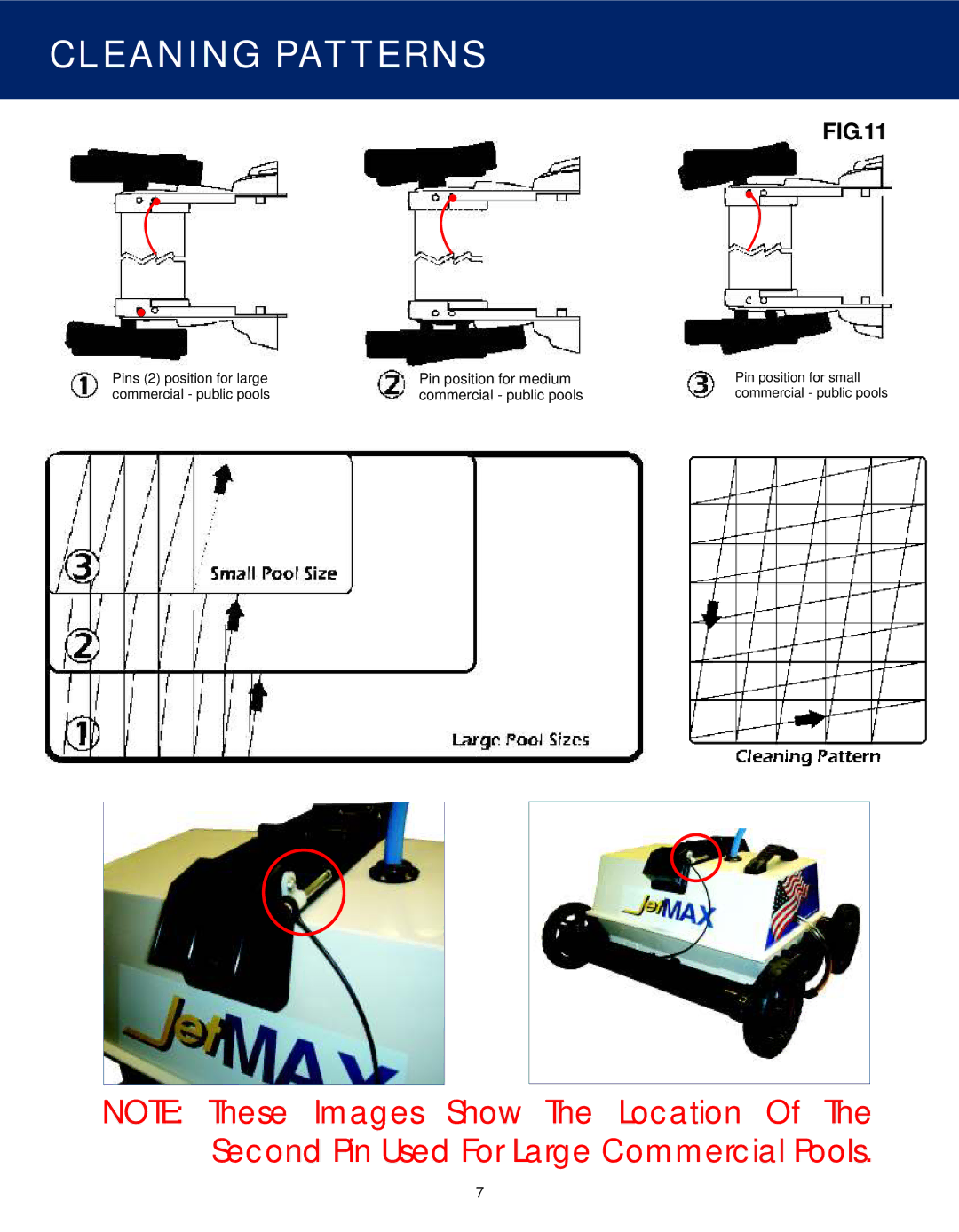 AQUATECH Swimming Pool Cleaner manual Second Pin Used For Large Commercial Pools 