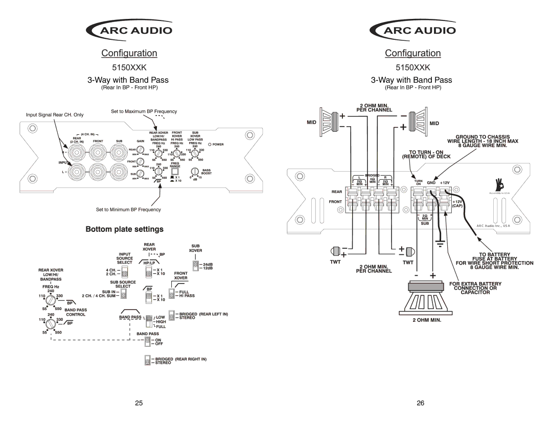 ARC Audio 2050 XXK manual 7AYYWITH ANDH0ASSS 