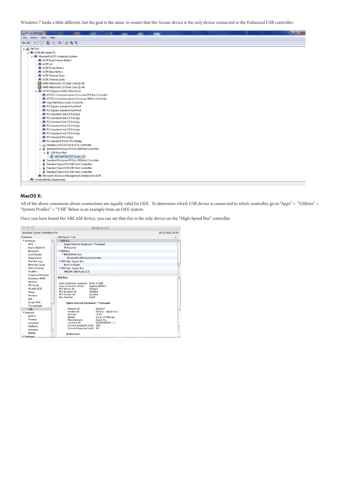 Arcam 23425 manual MacOS 