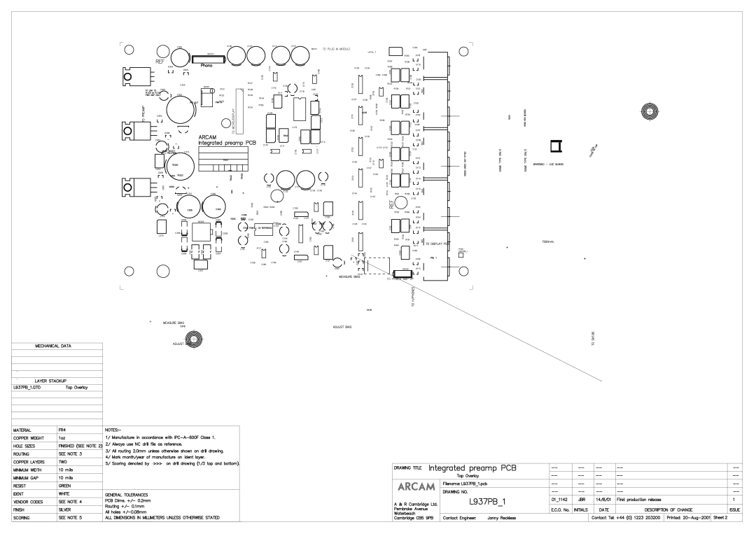 Arcam A85 service manual 