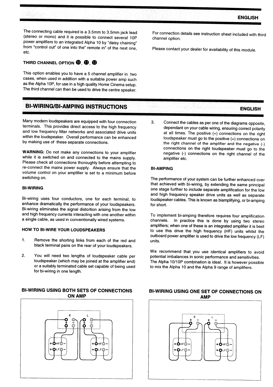 Arcam Alpha 10/10P manual 