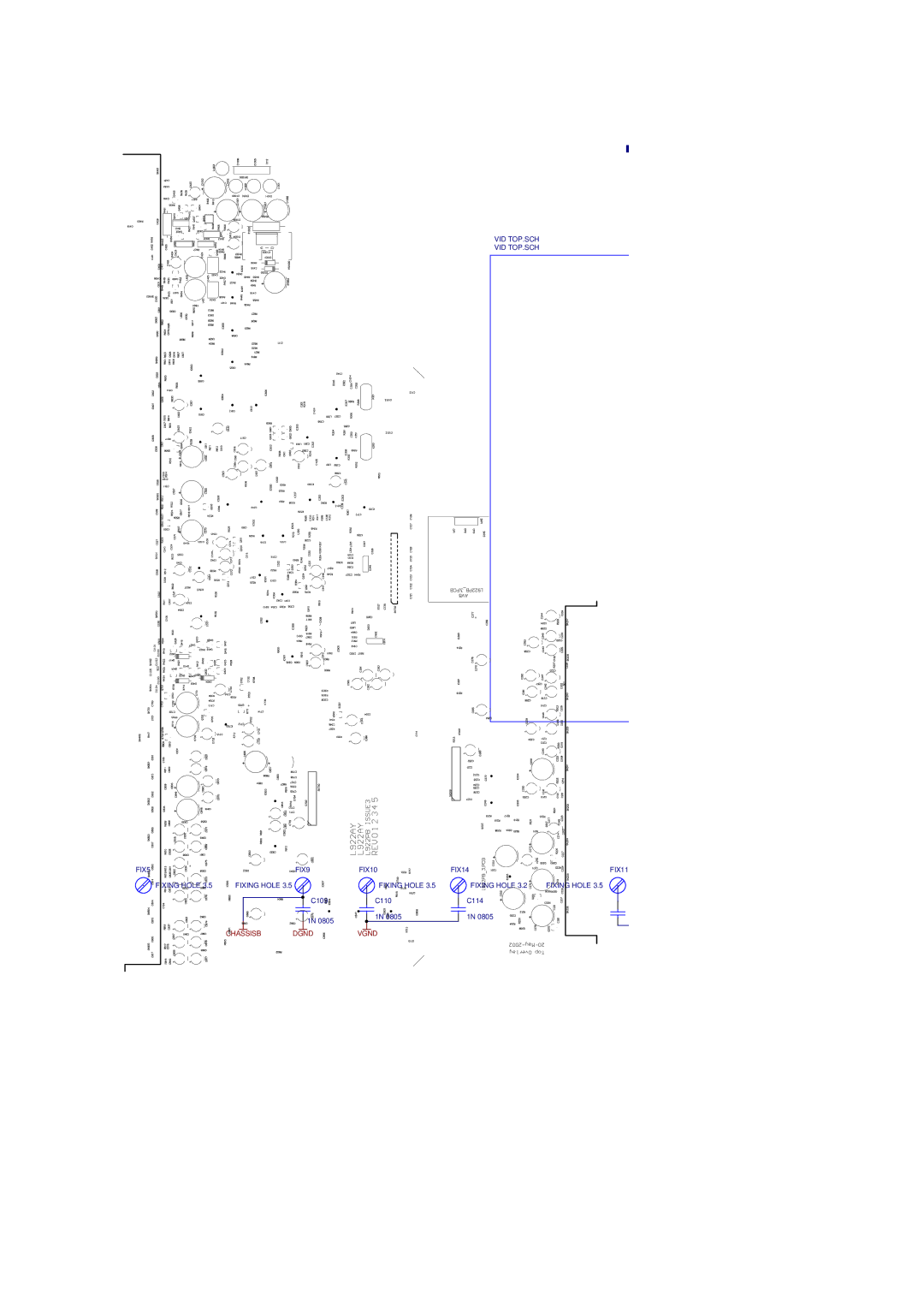 Arcam service manual AV8 Video PCB Icons + Mech parts, Filename L922CT3.2.Sch 