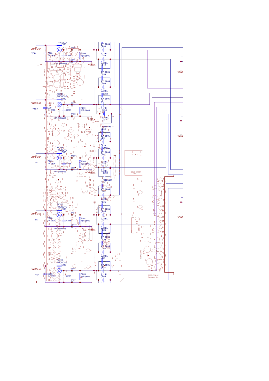 Arcam service manual AV8 Cvbs mux, Filename VID Cvbs mux.Sch 