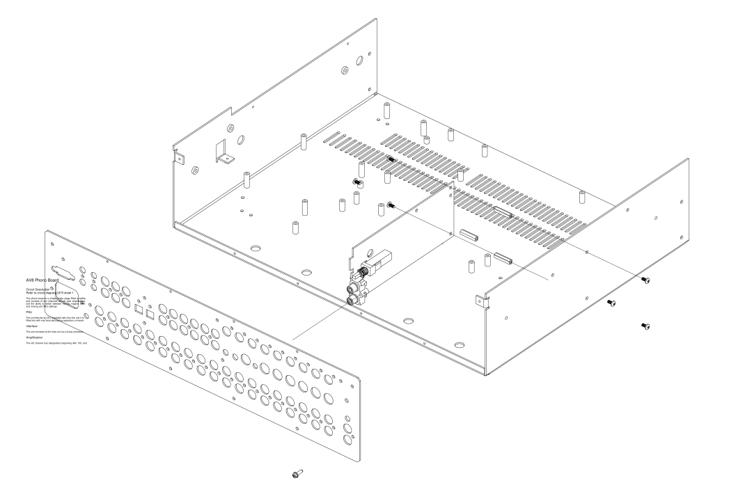 Arcam AV8 service manual Circuit Description Refer to circuit diagram L870 sheet, Interface, Amplification 