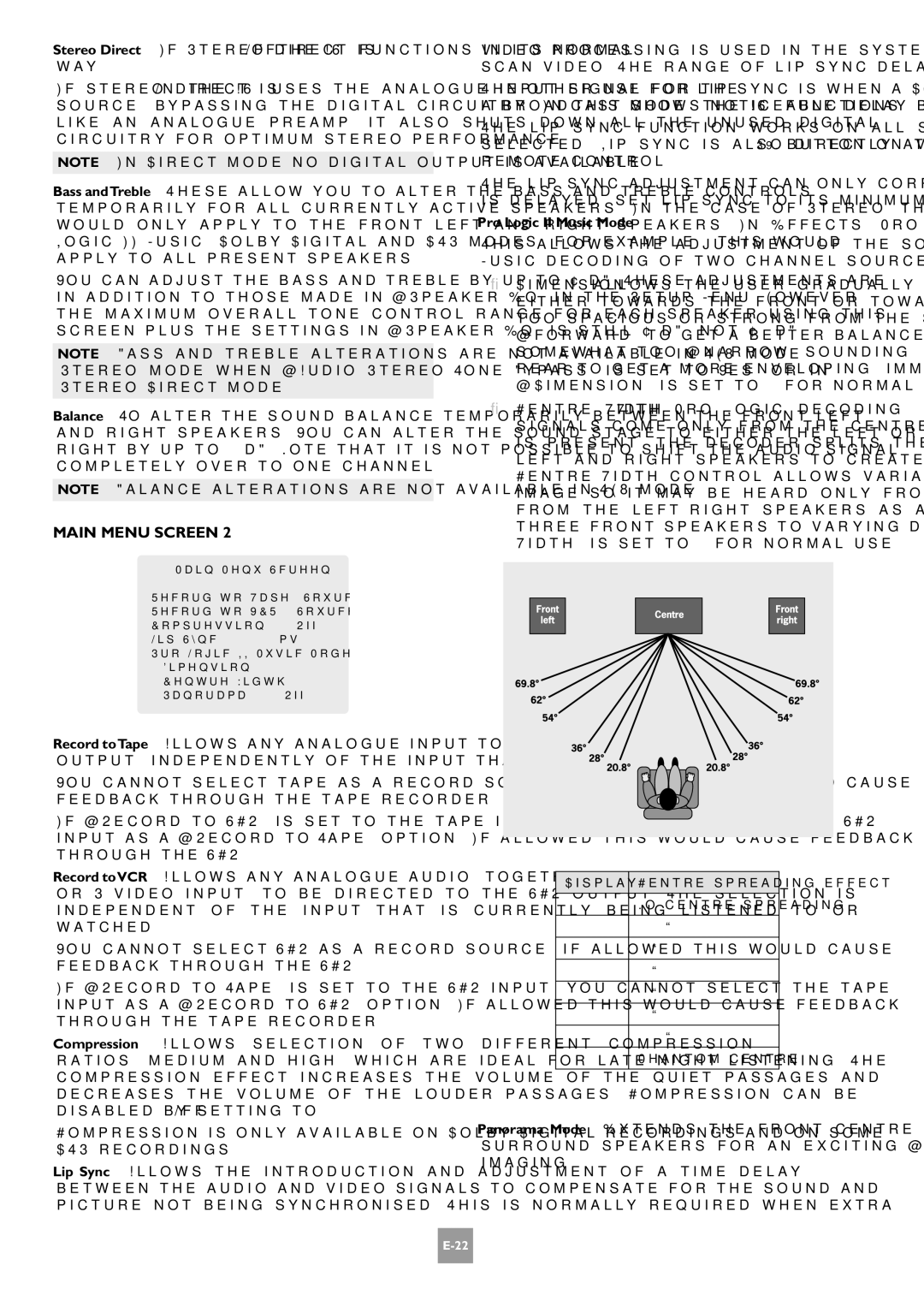 Arcam AV8 manual Pro Logic II Music Mode 