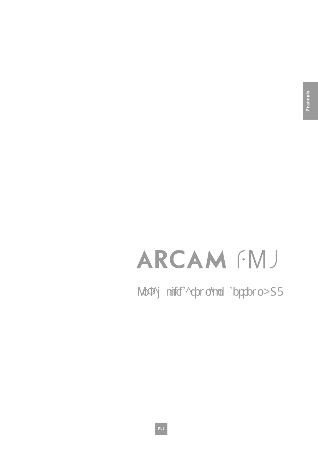 Arcam AV8 manual Français 