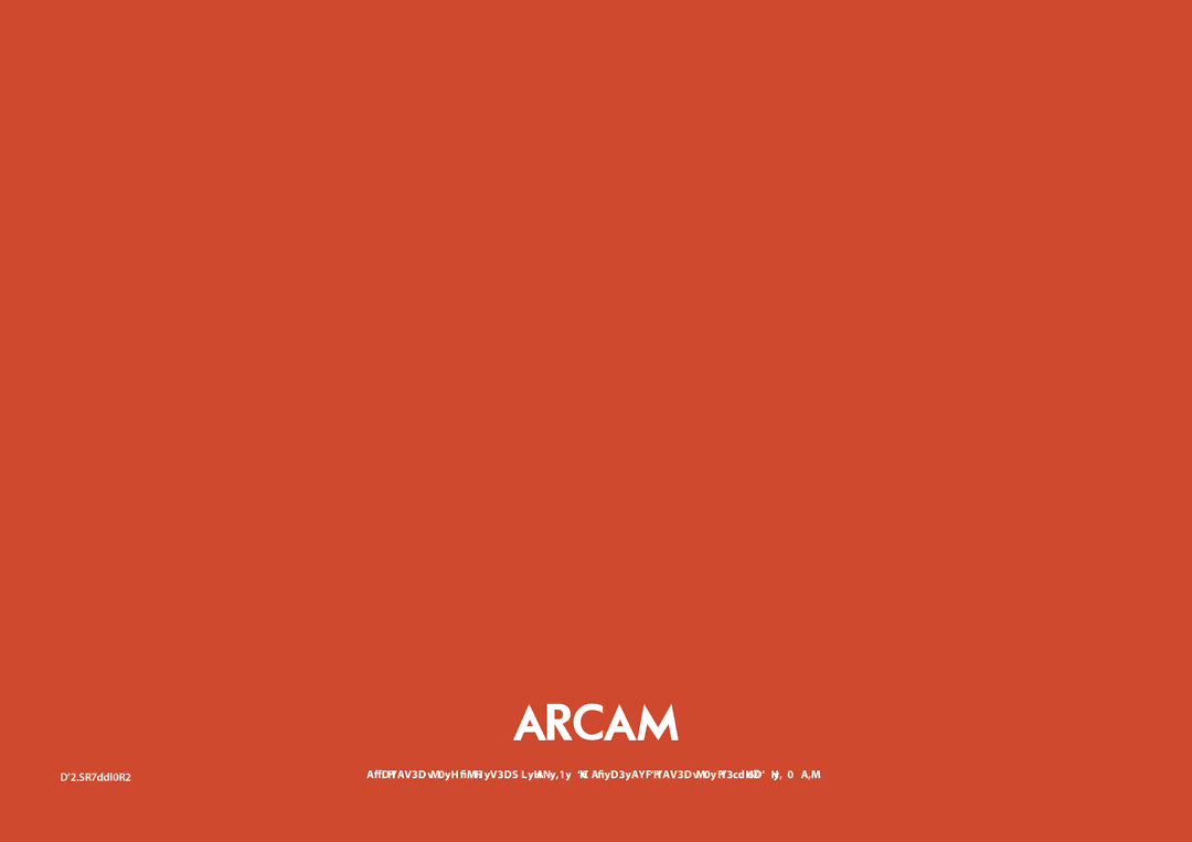 Arcam AVR400 manual SH230 Issue 