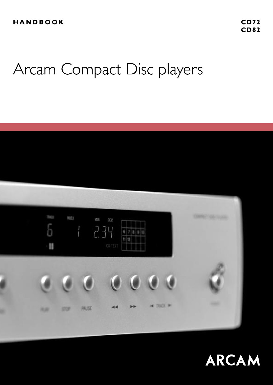 Arcam CD72 manual English, Français, Deutsch, Arcam Compact Disc players, Lecteurs de CD Arcam, Arcam Compact Disc-Spieler 